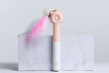 Load image into Gallery viewer, &#39;KITIQUE&quot; 3-in-1 Retractable and Extendable Feathered and Laser Wand Kitty Cat Teaser
