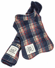 Load image into Gallery viewer, 2-In-1 Tartan Plaided Dog Jacket With Matching Reversible Dog Mat
