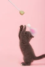 Lade das Bild in den Galerie-Viewer, &#39;KITIQUE&#39; 3-in-1 einziehbarer und ausziehbarer Kitty Cat Teaser mit gefiedertem und Laser-Zauberstab
