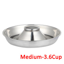 Carica l&#39;immagine nel visualizzatore di Gallery, Stainless Steel Non-Slip Rubber Bottom Puppy Dog Bowl Easy to Clean Multi-Dog Feeding Bowl (3.6-4.7 Cup)
