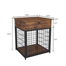 Carica l&#39;immagine nel visualizzatore di Gallery, Furniture Dog Crates for small dogs Wooden Dog Kennel Dog Crate End Table, Nightstand
