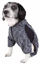 Load image into Gallery viewer, Heathered Performance 4-Way Stretch Two-Toned Full Body Warm Up Hoodie
