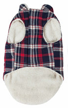 Load image into Gallery viewer, &#39;Puddler&#39; Classical Plaided Insulated Dog Coat Jacket
