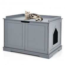 Cargar imagen en el visor de la galería, Cat Litter Box Enclosure with Double Doors for Large Cat and Kitty
