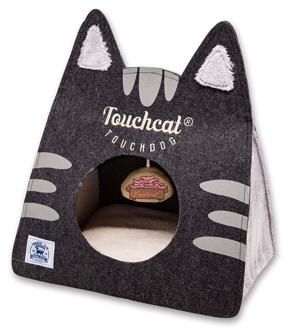 Travel On-The-Go Collapsible Folding Cat Pet Bed House With Toy