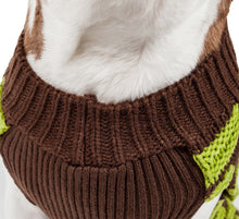 Carica l&#39;immagine nel visualizzatore di Gallery, Fashion Weaved Heavy Knit Designer Ribbed Turtle Neck Dog Sweater
