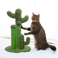 Load image into Gallery viewer, Cute Cactus Tree Pet Cat Toy  With Ball Scratching Post
