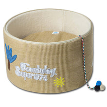 Carica l&#39;immagine nel visualizzatore di Gallery, Rounded Scratching Cat Bed w/ Teaser Toy
