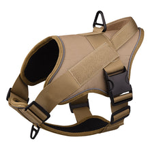 Cargar imagen en el visor de la galería, Dog Harness; large dog training tactical chest strap; K9 pet chest strap; vest type reflective dog rope; explosion-proof impulse traction
