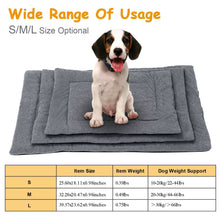 Carica l&#39;immagine nel visualizzatore di Gallery, Dog Bed Mat Comfortable Fleece Pet Dog Crate Carpet Reversible Pad Joint Relief L Size
